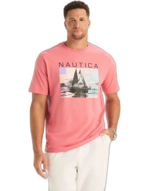 Big & Tall Neon Sailing Graphic T-shirt