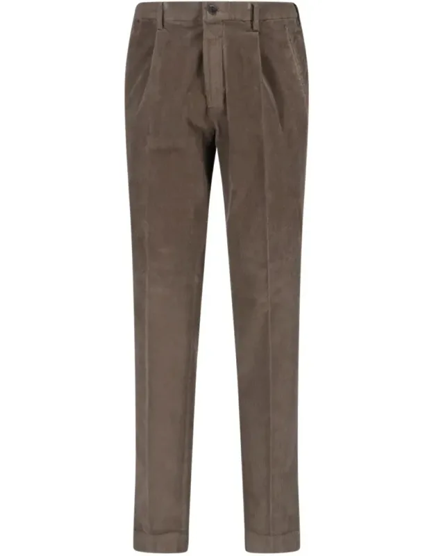 Tailored Trousers With Structured Waistband