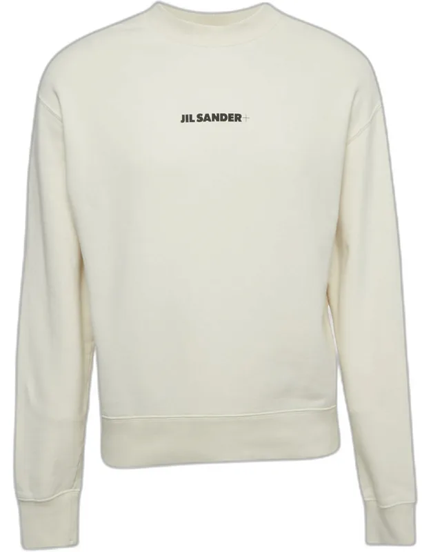 Logo Print Cotton Crewneck Sweatshirt