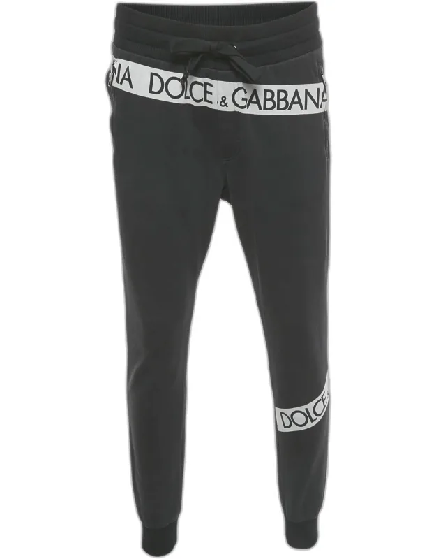 Logo Print Cotton Joggers