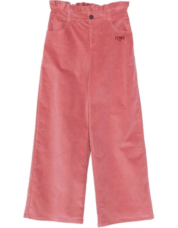 Ruffled Corduroy Trousers