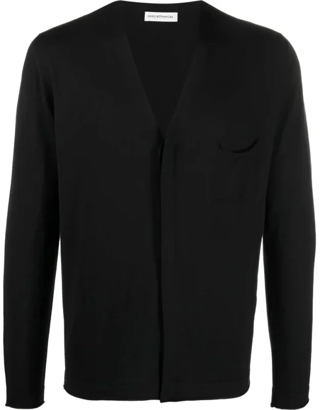 V-neck Button Merino Cardigan