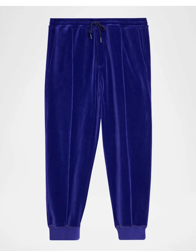 Velour Pleated Joggers