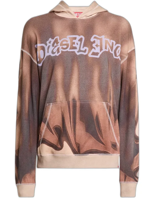 S-boxt-hood Cotton Logo Hoodie