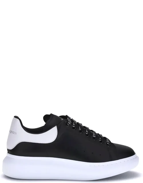Leather Sneakers With Calf Leather And Rubber