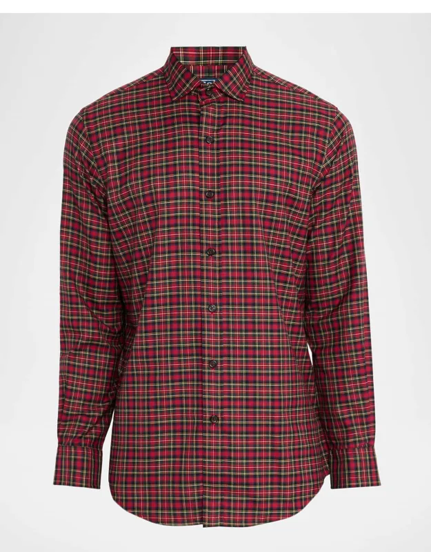Classic Fit Plaid Twill Button-down Shirt
