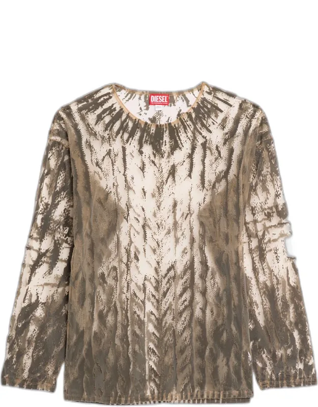 Tulle Long-sleeve T-shirt