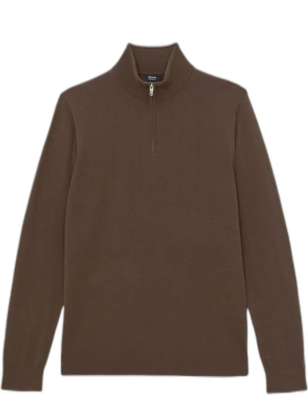 Half-zip Funnel Neck Sweater