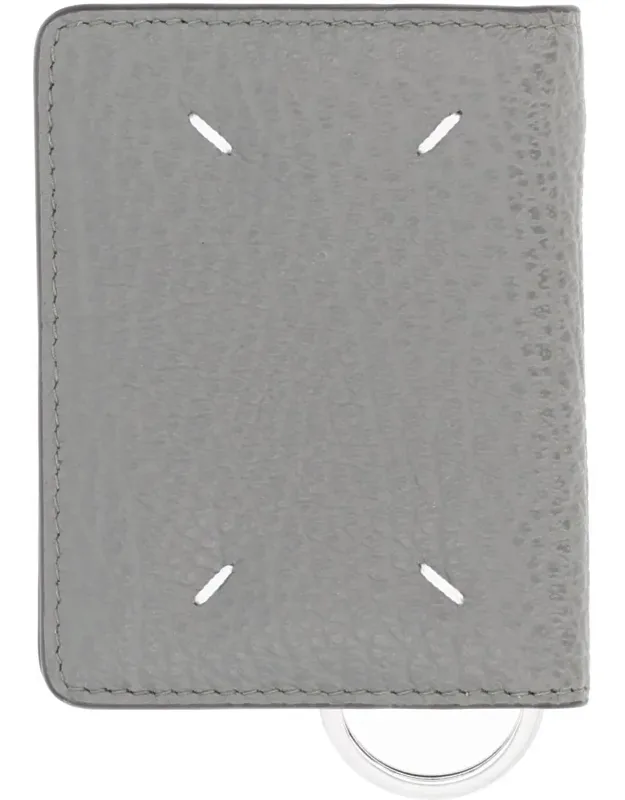 Four Stitches Card Holder With Key Ring