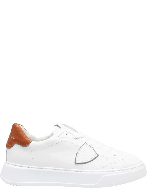 Temple Low Leather Sneakers