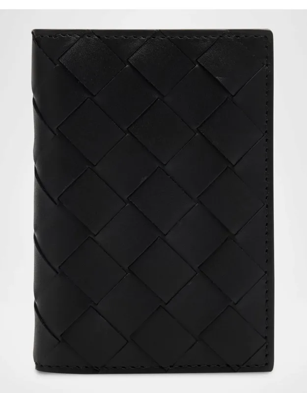 Woven Leather Card Case