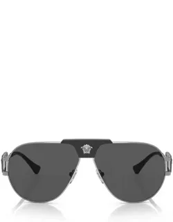 Versace Eyewear Sunglasses Aviator Gold Metal Italy