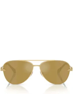 Versace Eyewear Sunglasses Aviator Gold Metal Italy