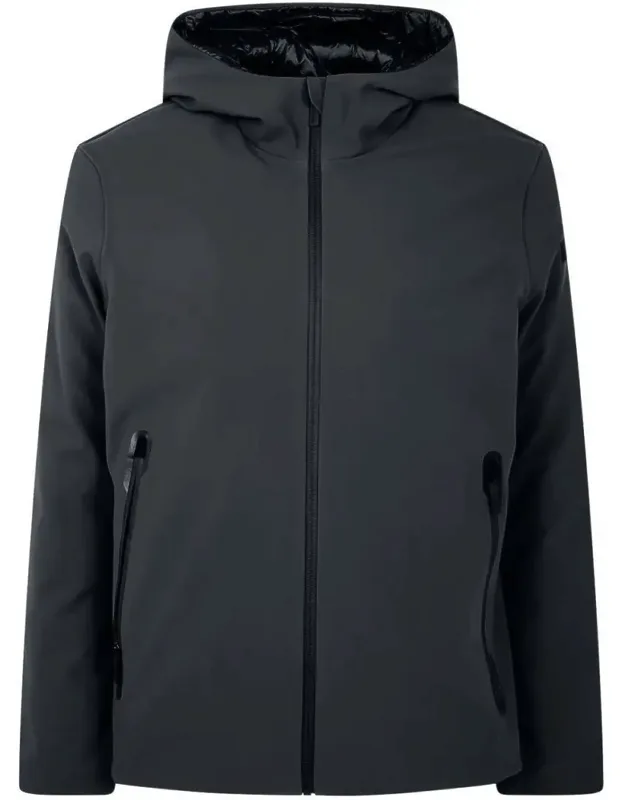 Minimalist Front-zipper Jacket With Structured Collar