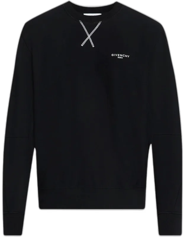 Couture Seam Fleece Logo Sweatshirt