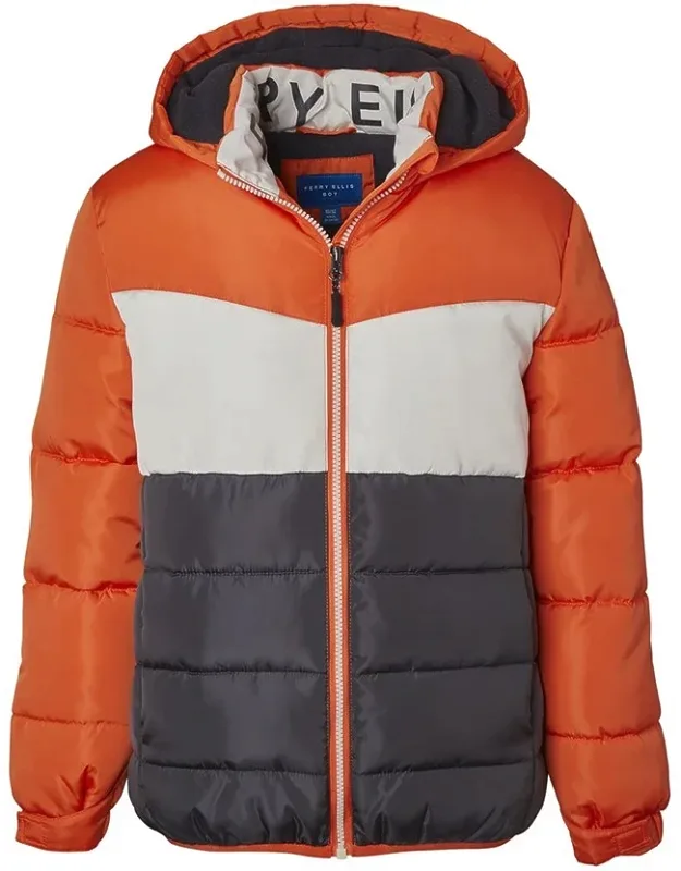 Colorblocked Puffer Jacket