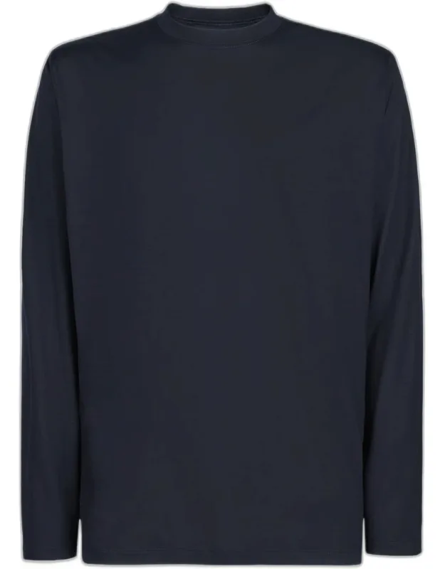 Easy-care Wool Jersey Long-sleeve T-shirt