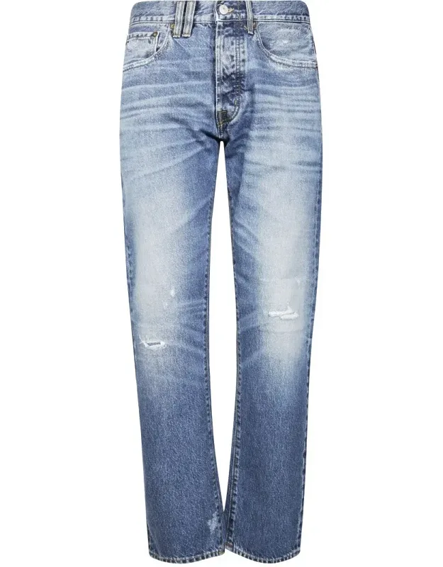 Distressed Slim Fit Denim Pants