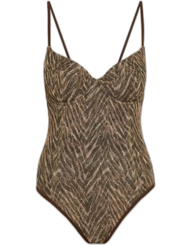 Printed One-piece Swimsuit