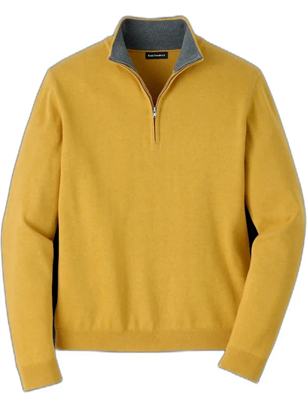 Quarter Zip Mock Neck Sweater