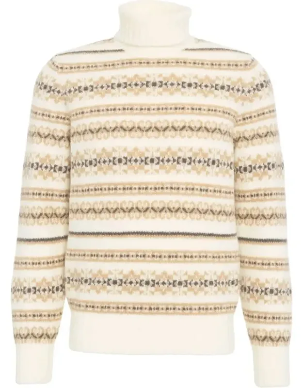 Knit Sweater With High Turtleneck