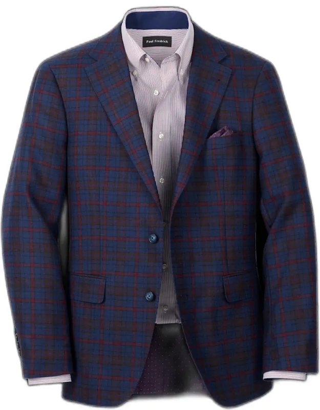 Wool Plaid Sport Coat
