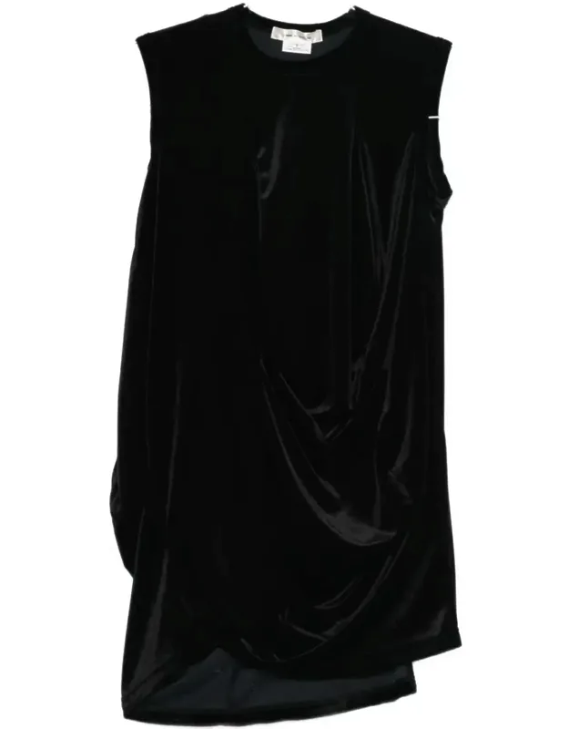 Comme Des Garçons Top With Draped Asymmetric Hem