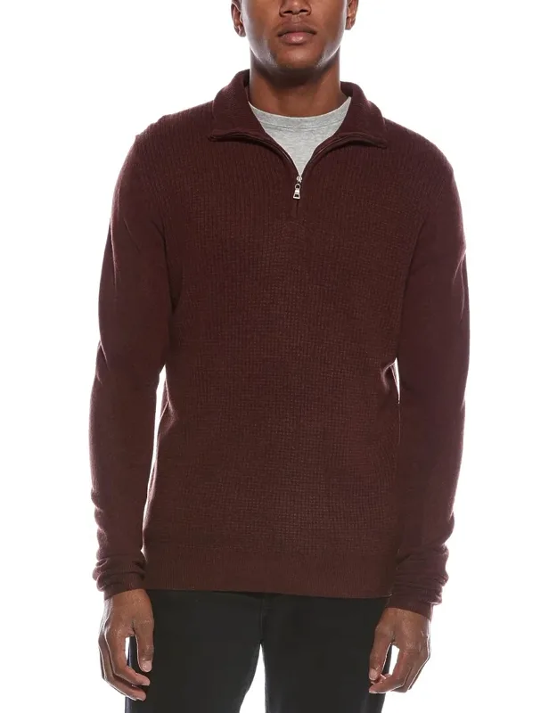 Soft Touch 1/4-zip Mock Neck Sweater