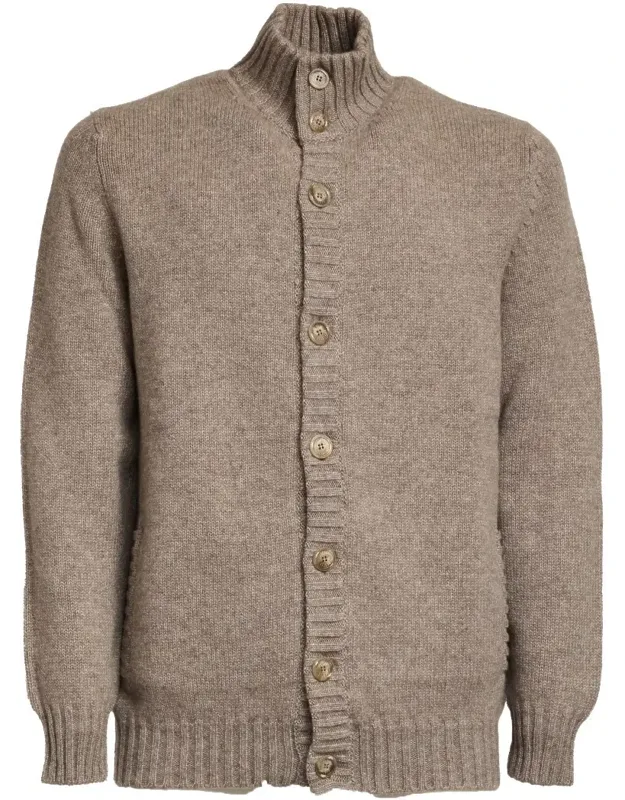 Four-ply Knit Cashmere Cardigan