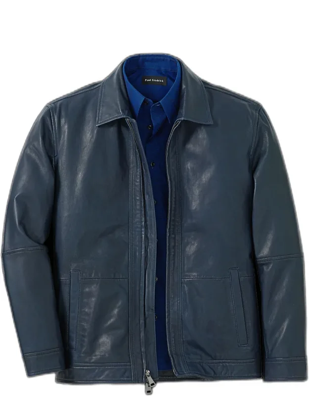 Leather Bomber Jacket