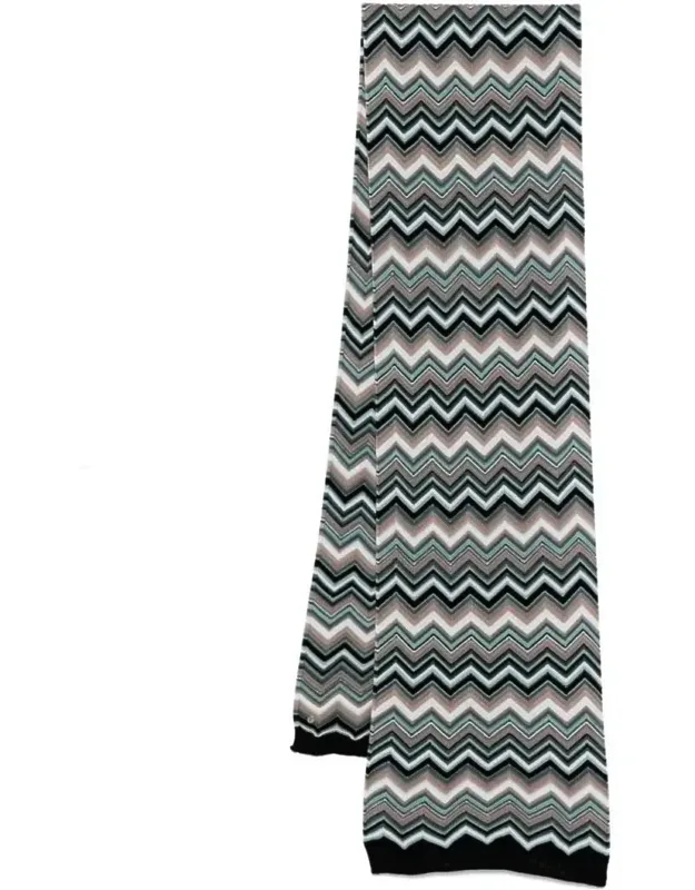 Zig-zag Wool Scarf