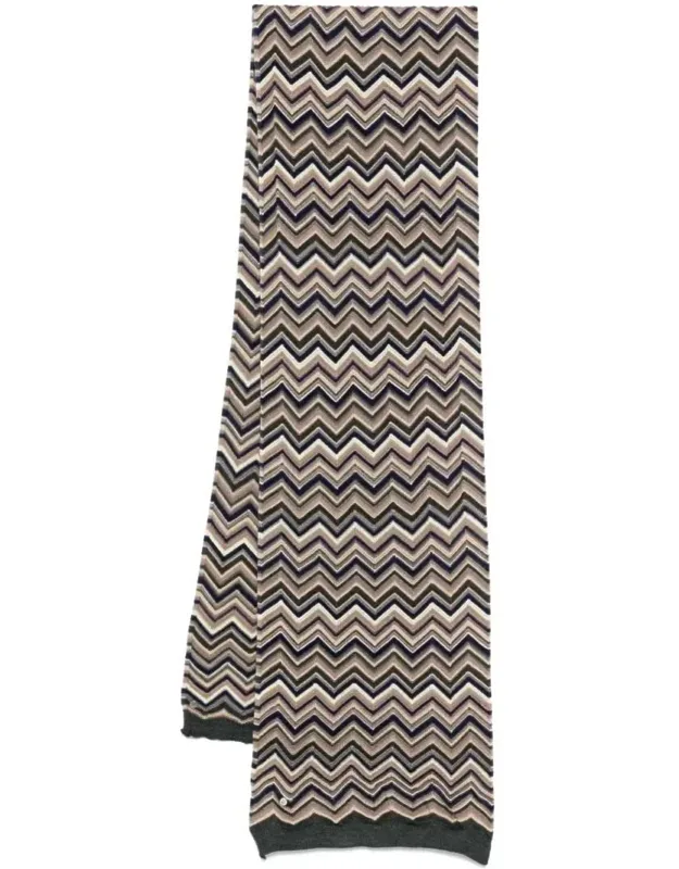 Zig-zag Wool Scarf
