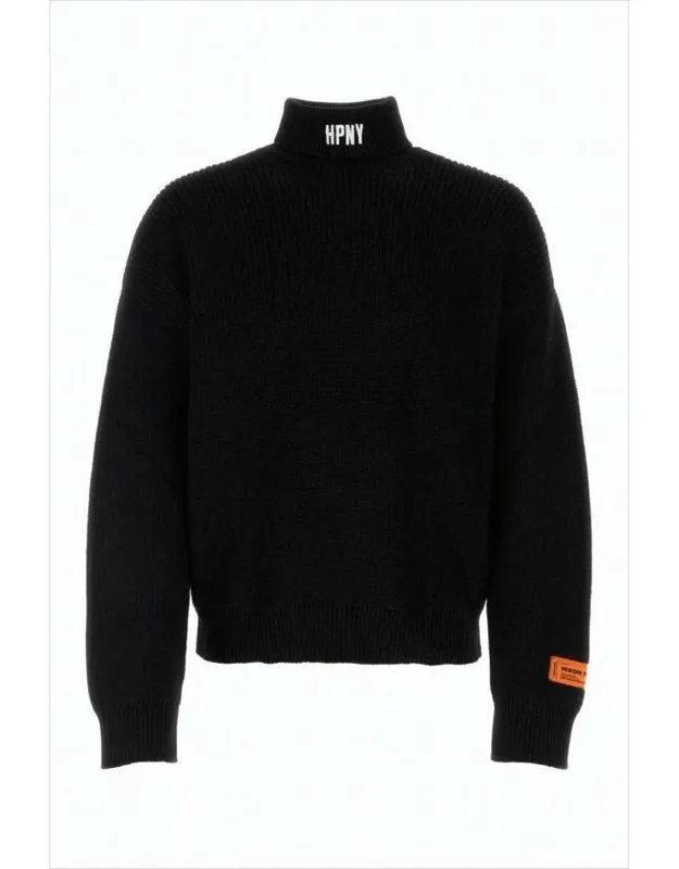 Cropped Wool Turtleneck Sweater