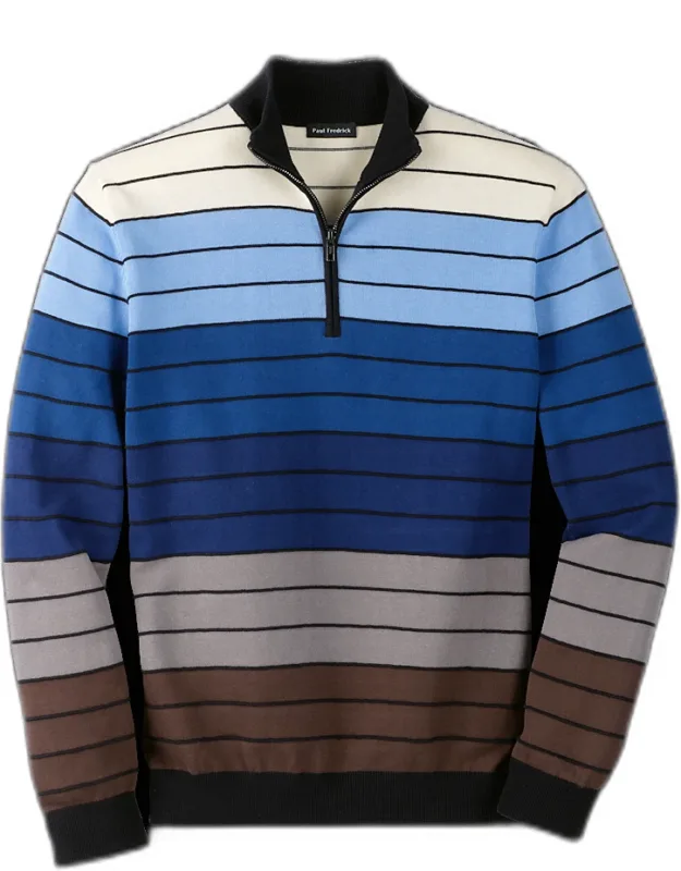 Quarter Zip Mock Neck Sweater