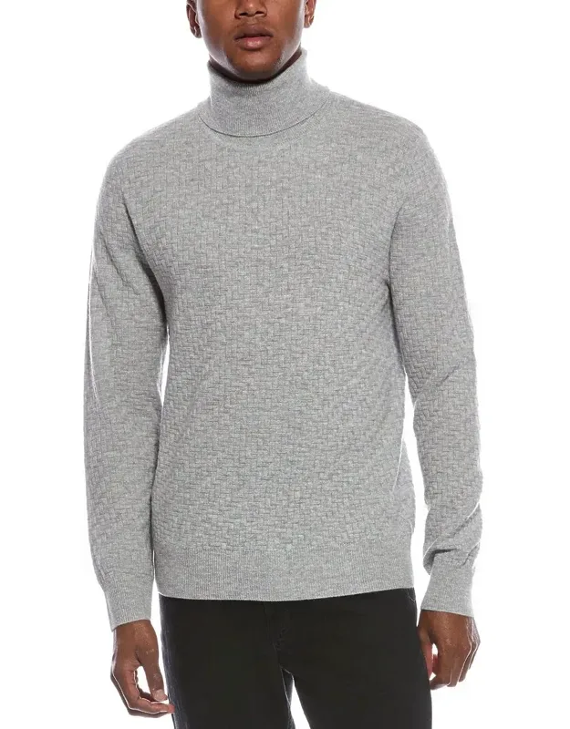 Fancy Stitch Wool & Cashmere-blend Turtleneck Sweater