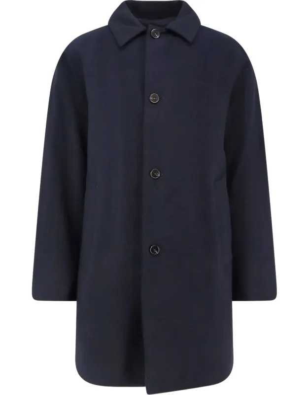 Felt Wool Blend Coat