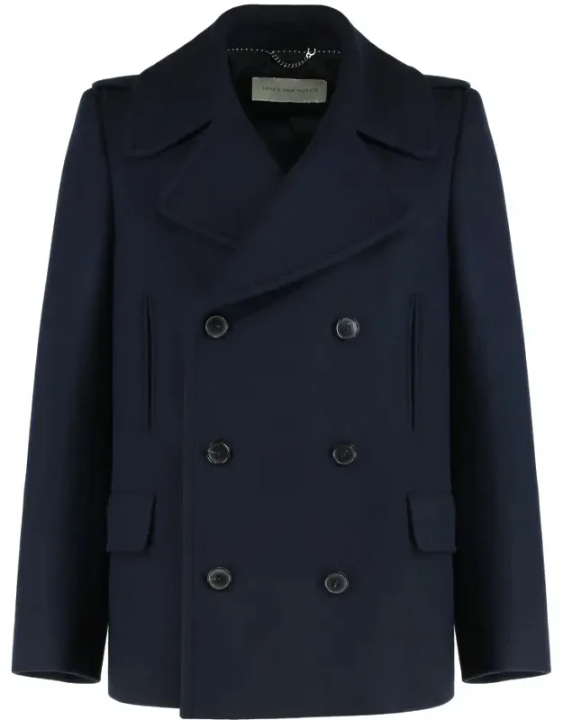 Double-breasted Coat In Wool Mix