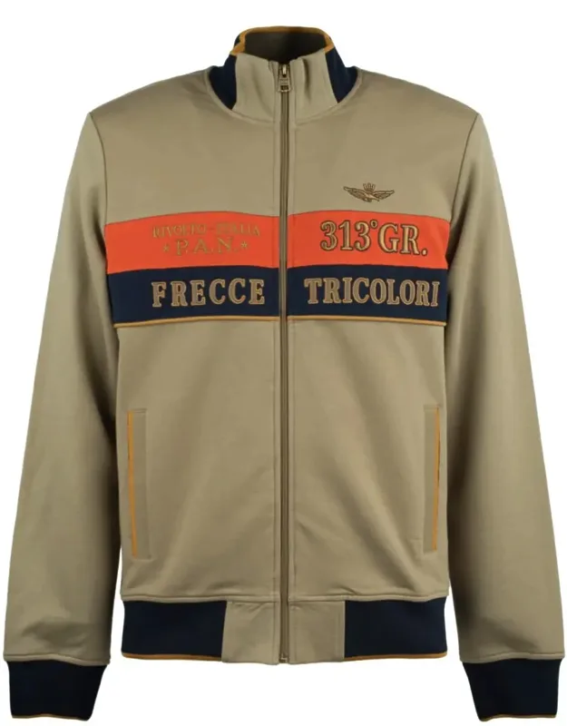 Color-block Interlock And Pique Sweatshirt