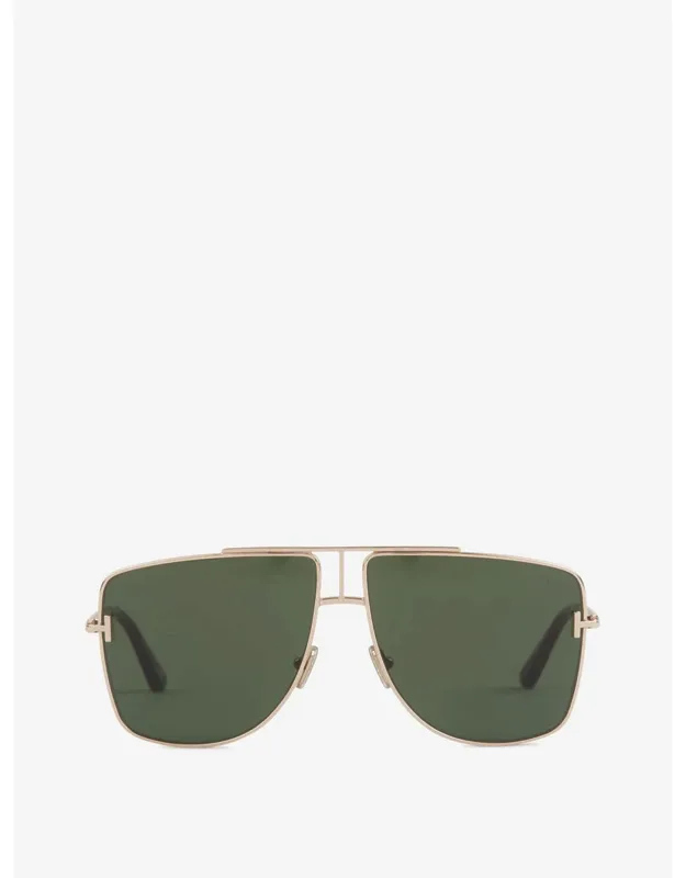 Aviator Sunglasses With Thin Lenses And Uv Protection