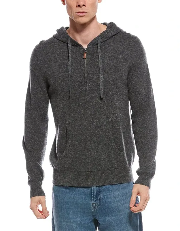 Cashmere 1/4-zip Hoodie