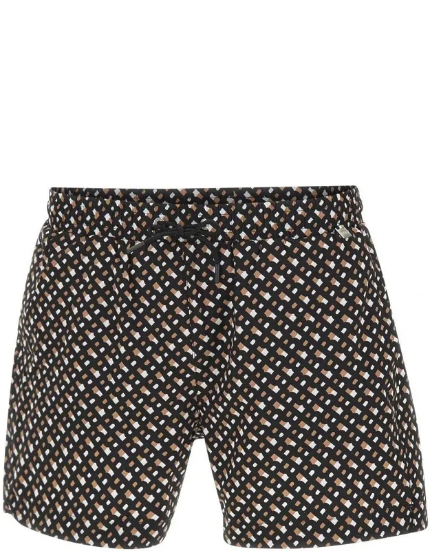 Monogram Print Fully Lined Swim Shorts