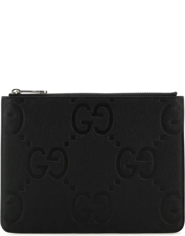 Leather Medium Clutch