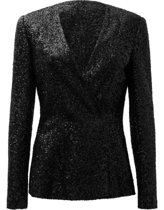 Blazer Jacket With Sequins