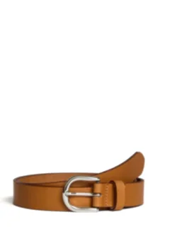 Belt With Leather Buckle