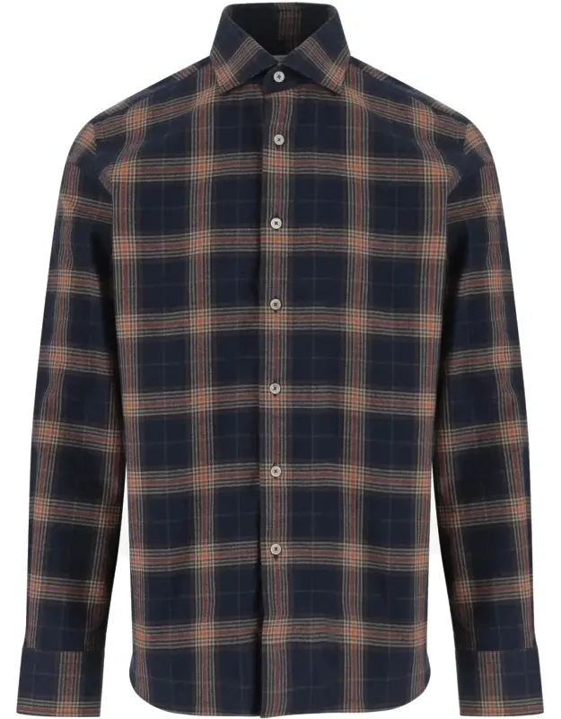 Check Pattern Cotton Shirt