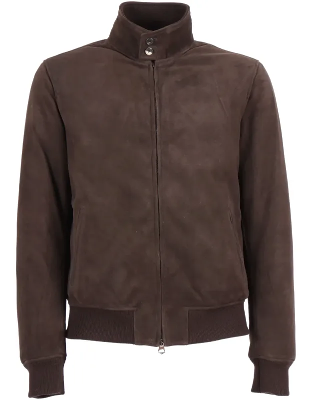 Jacket With Double Slider Zip, Barracuda Collar With 2 Buttons, 2 Welt Side Pockets, Bottom Garment And Cuffs In Rib Knit, Goose Down Padding.