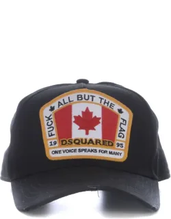 _baseball Cap With Frayed Details And Adjustable Strap_