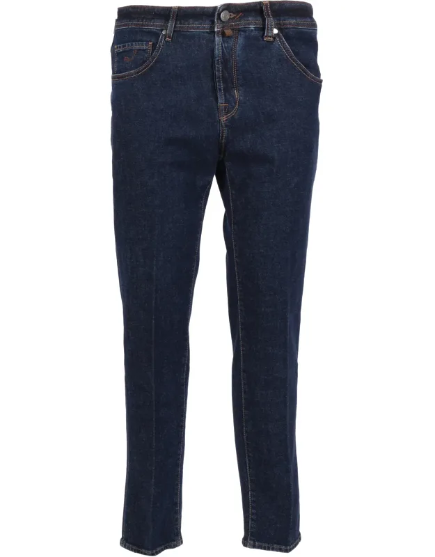 Cropped Slim Fit 5 Pockets Pants - 99% Cotton, 1% Elastane