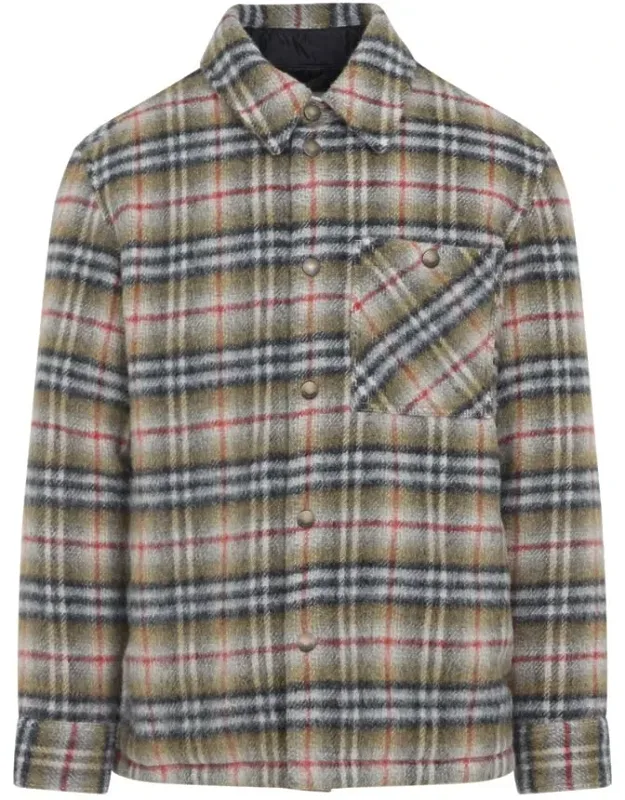 Jacket With Pointed Collar And Buttoned Cuffs