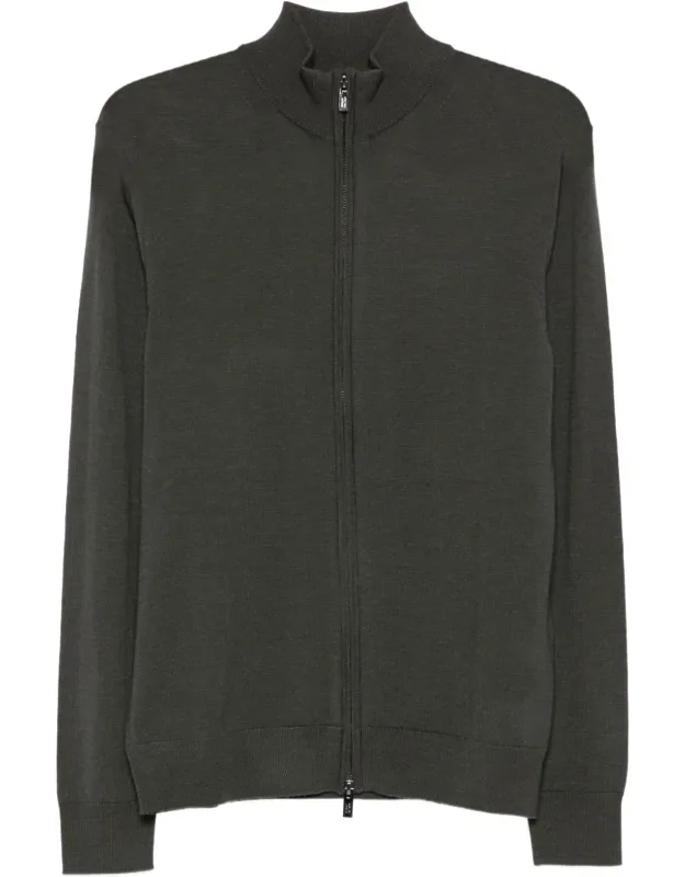 Wool Zipped Cardigan